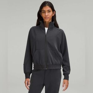 Lululemon Brushed Softstreme Funnel-Neck Zip Up Jacket and High Rise Pant Set
